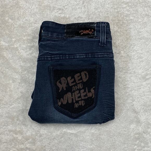 Caikezi Jeans Code embellished pocket straight leg mid rise jeans, 26 - Picture 3 of 15